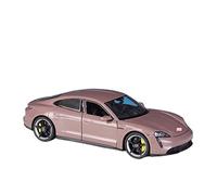 HUIPENPP for desktop decoration For Porsche Taycan Turbo S Static Die Cast Vehicles Model Car Decoration 1:24 Collectible Ornaments(Pink)