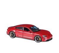 HUIPENPP for desktop decoration For Porsche Taycan Turbo S Static Die Cast Vehicles Model Car Decoration 1:24 Collectible Ornaments(Red)