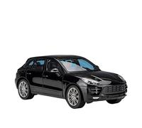 HUIPENPP for desktop decoration For Porsche Turbo SUV Scale Model Die Cast Metal Car 1:24 Collectible Ornaments(Black)