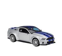 HUIPENPP for desktop decoration Static Die Cast Model Car 1:24 For Ford For Mustang 2014 Collectible Ornaments(Silver)