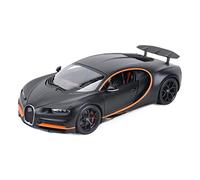 HUIPENPP for desktop decoration Static Die Cast Vehicles Model Car Decoration 1:18 For Bugatti Chiron Collectible Ornaments(Orange)