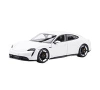 HUIPENPP for desktop decoration Static Die Cast Vehicles Model Car Decoration 1:24 For Porsche Taycan Turbo S Collectible Ornaments(White)