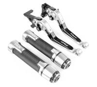 HUIPENPP for Yamaha TMAX 530 500 TMAX530 T-MAX 530 500 2001-2005 2006 2007 Motorcycle Brake Clutch Levers Hand Grips Ends Handlebar Colorful Handles(Silver)