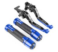 HUIPENPP for Yamaha Xmax 300 X-MAX300 2016 2017 2018 2019 Motorcycle Extendable Brake Clutch Levers Hand Grips Ends Handlebar Colorful Handles(Blue)