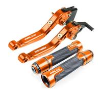 HUIPENPP Motorcycle Brake Clutch Levers and Handlebar Hand Grips Ends for CBR600 1991 1992 1993 1994 19995 1996 1997 Colorful Handles(Orange)