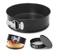 huipinghu 22 cm Springform Cake Tin 8 Inch Non Stick Cake Pan Removable Bottom Leak Proof Cheesecake Tin for Baking Brownies Cheesecake Gateaux Pie