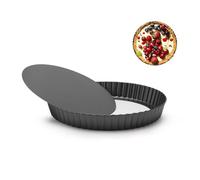 huipinghu 22cm Quiche Pan, 8 inch Flan Tins with Loose Base, Fluted Tart Tin Flan Case Tin Removable Loose Bottom, Pie Dish Round Deep Dish, Mini Tart Mould Tins for Baking
