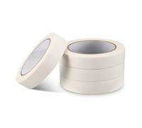 huipinghu Masking Tape for Painting 20m, 4 Rolls Premium General Purpose Decorating Tape for Painters, Decorators, DIYers, Stick Well and No Residue Left - 4 Rolls (White, 24mm)