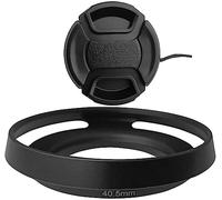 HUIPUXIANG 40.5mm Lens Hood+Lens Cap Cover for Sony E PZ 16-50mm f/3.5-5.6 OSS Lens On Sony Alpha ZV-E10 ZV-1F ZV1F A6600 A6500 A6400 A6300 A6100 A6000 A5100 A5000