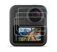 HUIPUXIANG Screen Protector for GoPro Max/MAX 2 Max2 Waterproof 360 Action Camera,[3 Pack] 0.3mm High Definition 9H Hardness Optical LCD Premium Glass Protective Cover