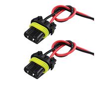 HUIQIAODS 9005 HB3 HB4 9006 Female Connector Bulb Adapter Socket for Headlight