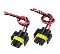 HUIQIAODS H11 H8 H9 Headlight Bulb Socket Connector Female Wiring Harness for Fog Light