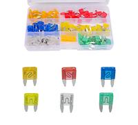 HUIQIAODS Mini Blade Fuses Assorted Kit 5A 10A 15A 20A 25A 30A With 1 Fuse Extractor
