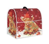 HUISEFOR Highland Cow Stand Mixer Cover Dust Protective Christmas Stand Mixer Covers For Kitchen Aid 4.5-5 Quart Mixers Dustproof Cloth Cover for Small Appliance Protector Gift for Friends