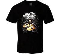 HUISHIJIA Jake The Snake Roberts Retro Wrestling T Shirt Black M