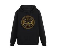 HUISHIJIA Kingsman Savile Row Manners Maketh Man Men's Cool Hooded Long Sleeve Pullover Hoody Sweatershirt Black 3XL