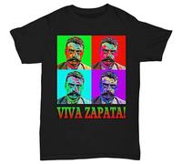 HUISHIJIA Men's Emiliano Zapata Pop Art - Viva Zapata! T-Shirt Black XXL
