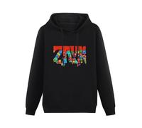 HUISHIJIA Men's Zayn Malik Nil Faces Logo Cotton Tshirt Top Long Sleeve Hoody Black XL