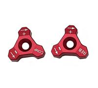 HUISI CNC 48mm Front Shock Absorber Fork Knob Adjuster Bolt Fit For KTM EXC SX SXF XCW XCF EXCF EXCR 125 150 250 300 350 400 450 500 525(Red)
