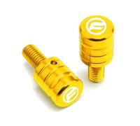 HUISI Fit For CFMOTO 150 250 300 400 650 NK 650MT 800MT 700CL-X M10*1.25 Motorcycle CNC Mirror Hole Plugs Screws Bolts Accessories(B Gold)