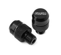 HUISI FIT FOR GROM MSX125 2014-2017 Grom 2023 2022 2021 Motorcycle Tire Valve Stem Caps Cover & Rearview Mirror Plug Hole Screw Cap(A Black)