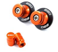 HUISI Fit For KTM 690 SMC R Duke 690 690SMC-R 690duke 2009-2016 2019 2020 2021 2022 Motorcycle M10 Swingarm Spools Slider Stand Screw 2PCS(A Set Orange)