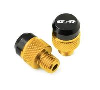 HUISI Fit For SUZUKI GSR750 GSR600 GSR400 GSR 750 600 400 All Year Universal Motorcycle M10 Aluminum Mirror Hole Plug Screw Bolt(A Gold)
