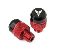 HUISI Fit For YAMAHA MT-07 FAZER MT Motorcycle M10*1.25 Aluminum Screws Bolts Mirror Hole Plugs Cap(A Red)