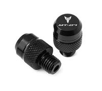HUISI Fit For YAMAHA MT-07 FAZER MT Motorcycle M10*1.25 Aluminum Screws Bolts Mirror Hole Plugs Cap(C Black)