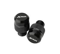 HUISI Fit For YAMAHA XMAX 300 250 400 Xmax300 Xmax250 XMAX400 Motorcycle Accessories M10*1.25 CNC Mirror Hole Plugs Screws Bolts Covers(Black)