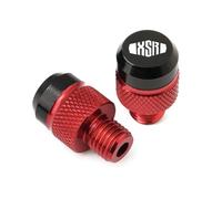 HUISI Fit For Yamaha XSR700 XSR900 XSR 700 900 MT 07 09 10 MT10 MT25 MT09 MT07 MT-09 Motorcycle CNC Mirror Hole Plugs Screws Bolts Cover(Red)