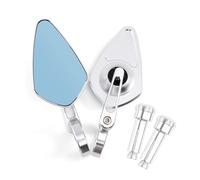 HUISI Fit For Yamaha YZFR1/R6 Motorcycle Bar End Mirror(Silver)