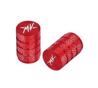 HUISI Motorcycle Accessories Wheel Tire Valve Caps Covers Fit For MV Agusta F3 675 800 Brutale 800 1000 Turismo Veloce RC(Red)