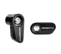 HUISI Motorcycle Aluminum Front Rear Wheel ABS Sensor Protection Fit For Ducati Multistrada 1200S DesertX 1260 1260S 1200 1100 950 V2 V4S(Black Combo-DesertX)