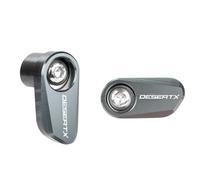 HUISI Motorcycle Aluminum Front Rear Wheel ABS Sensor Protection Fit For Ducati Multistrada 1200S DesertX 1260 1260S 1200 1100 950 V2 V4S(Grey Combo-DesertX)