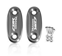 HUISI Motorcycle CNC Windscreen Mirror Cap Driven Eliminators Hole Cover Fit For CBR600RR CBR1000RR Cbr600rr Cbr1000rr(CBR1000RR Titanium)