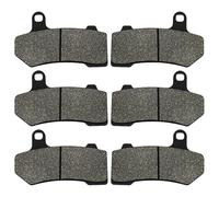 HUISI Motorcycle Front Rear Brake Pads Fit For Harley Street Glide | Fit For Harley Street Road Glide(3 Pairs)