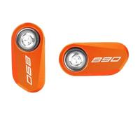 HUISI Motorcycle Front Rear Wheel ABS Sensor Protector Guard Cap Fit For KTM 1290 890 390 690 Duke Super Adventure S R ADV SMC-R RC390(2 Orange-890)