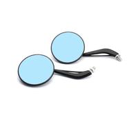 HUISI Motorcycle Rear View Mirror Cycling Clear Rearview Adjustable Left Right Mirror Fit For CM300 Rebel CM500 CMX500 CMX 500 REBEL(Blue lenses)