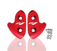 HUISI Motorcycle Windscreen Rear Mirror Hole Cover Driven Eliminators Cap Fit For YZF-R1 R1 R1M 2015-2017 2018 2019(Red)