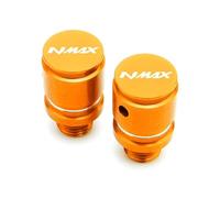 HUISI Mototcycle M10*1.25 Mirror Hole Plug Screw Fit For YAMAHA NMAX 155 125 NMAX125 NMAX155 All Year CNC Accessories Mirror Hole Screw(A Orange)