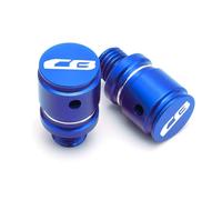 HUISI Rearview Mirror Hole Plugs Screw Bolts Cap Accessories Fit For CB650R CB650F CB600F CB500X CB500F CB1100 CB1000R CB250R CB300R(Style A Blue)