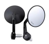 HUISI Universal Motorcycle Rear View Mirrors E-mark For 7/8" 22mm Handlebar End Mirror Fit For MT 07 MT 09 S1000 FZ8 R1200GS GSXR 650 Z750