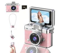 Huiteng XR Retro Flip Mini Keychain Camera 1080P 48MP 6 Filters 32GB SD