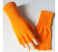 HUIWDP Women Winter Knitted Gloves Without Fingers Warmer Wrist Fingerless Half Finger Mittens