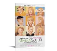 HUIWREYWQRO Confessions of A Teenage Drama Queen Poster Wall Art Painting for Living Room Bed Room Decor Canvas Wall Art Poster 12x18inch(30x45cm) Frame-style