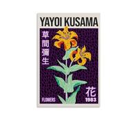 HUIWREYWQRO Kusama Yayoi Poster Wall Art Painting for Living Room Bed Room Decor Canvas Wall Art Poster 12x18inch(30x45cm) Unframe-style