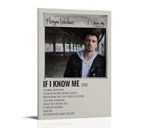 HUIWREYWQRO Morgan Wallen If I Know Me Poster Wall Art Painting for Living Room Bed Room Decor Canvas Wall Art Poster 20x30inch(50x75cm) Frame-style