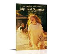 HUIWREYWQRO My First Summer Poster Wall Art Painting for Living Room Bed Room Decor Canvas Wall Art Poster 20x30inch(50x75cm) Frame-style