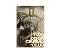 HUIWREYWQRO Two Door Cinema Club Poster Wall Art Painting for Living Room Bed Room Decor Canvas Wall Art Poster 12x18inch(30x45cm) Unframe-style